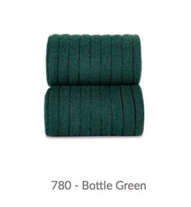 Condor Ribbed Knee Socks 780 Bottle Green 6 Pairs in a Box