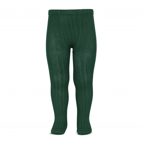 Condor Ribbed Tights 780 Bottle Green